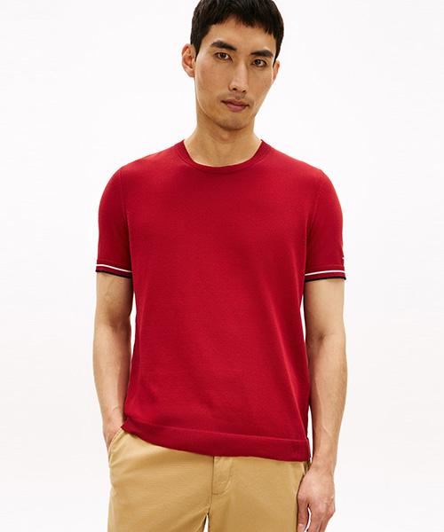 TOMMY HILFIGER Tech Cotton Knit (T12G1Kpo200Mt1Xmo)