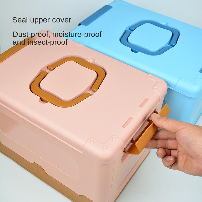 Multi-function Foldable Storage Box PP Plastic Detachable Portable Organizer Box with Lid for Car/Home, Clothes & Toys