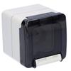 Single surface-mounted socket 16A FRENCH M95, IP66, gray, PROTECTA