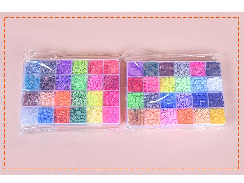 48-Color Perler & Hama Beads Set, 4800-Piece Educational 3D Puzzle Toy for Kids