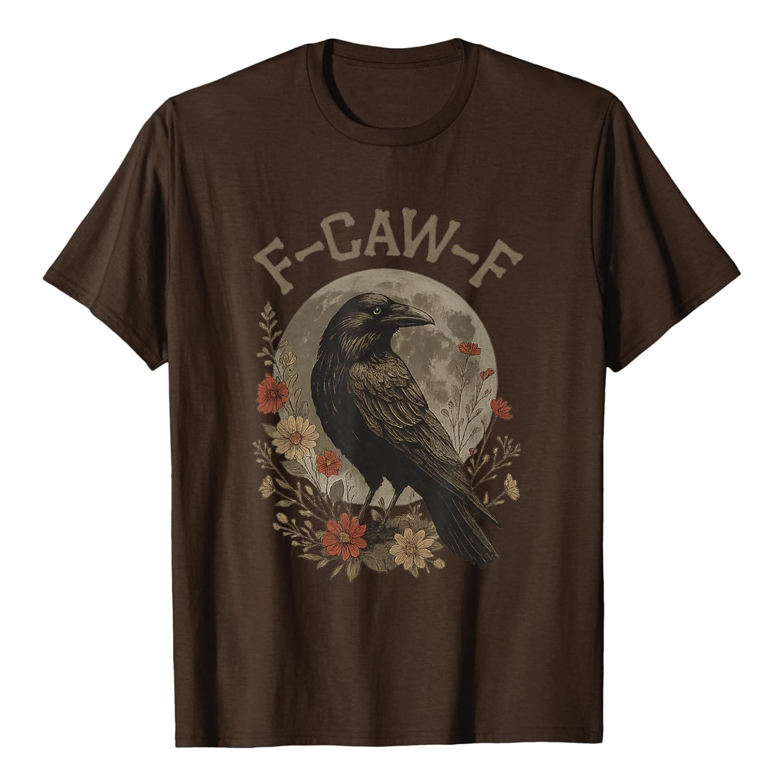 

Смешная футболка с петухом, кукарекающим F-Caw-F, и каламбуром XXXXL коричневый