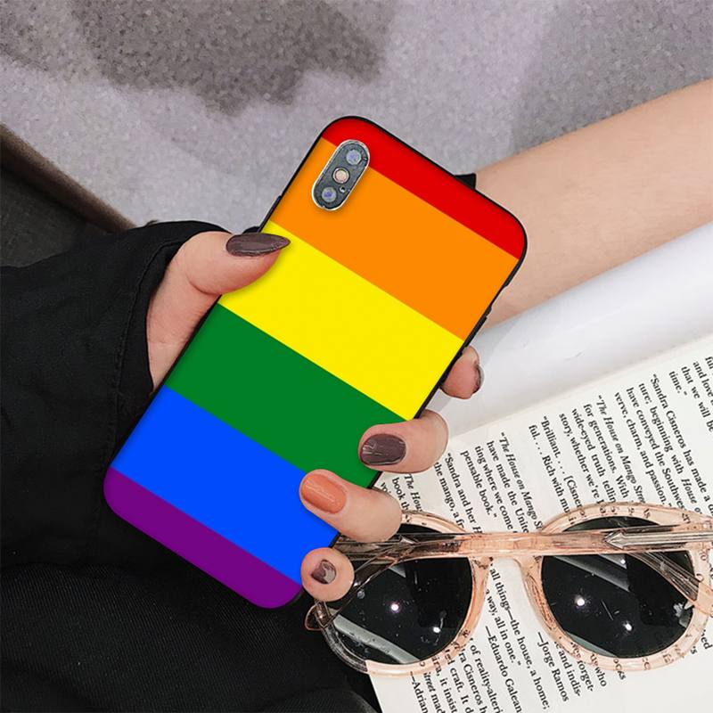 Gay Lesbian LGBT Rainbow Pride Phone Case for iPhone 11 12 13 Mini Pro Max 8 7 6 6S Plus X 5 S SE 2020 XR XS 10 case