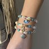 Bohemian Ocean Vacation Conch Beads Bracelet for Women Handmade Beaded Metal Starfish Shell Charm Bracelets Summer Beach Jewelry