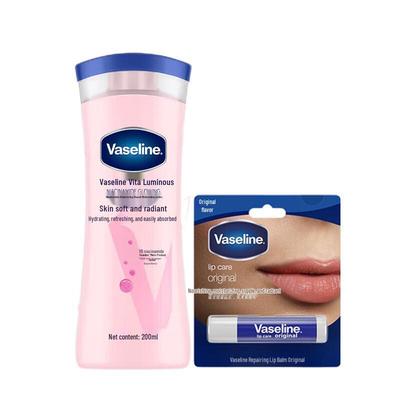Vaseline Niacinamide Brightening Body Lotion & Lip Balm Set