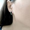 Silver Earrings with Natural Onyx (60002124)