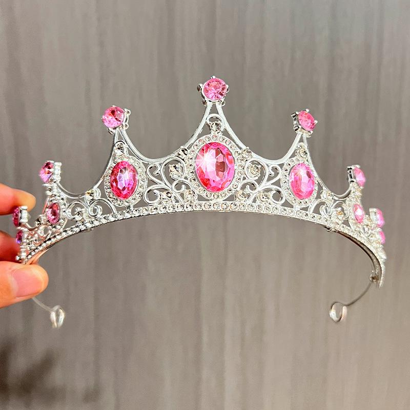New Rhinestone Crown Bridal Wedding Headdress Lolita Female Princess Birthday Hair Accessories Alloy Full Diamond Crown