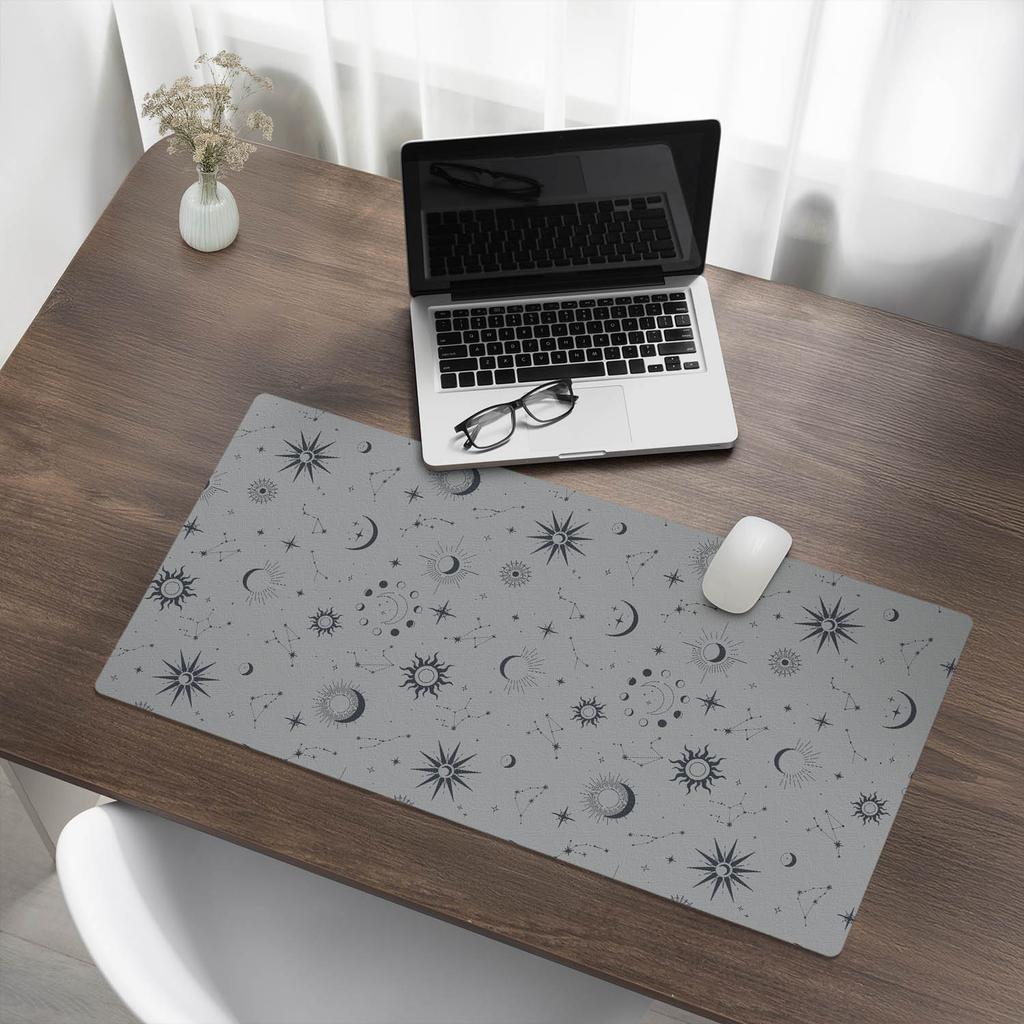 Anti-Slip Protective Desk Mat with Graphic Space Patterns 90x45 cm