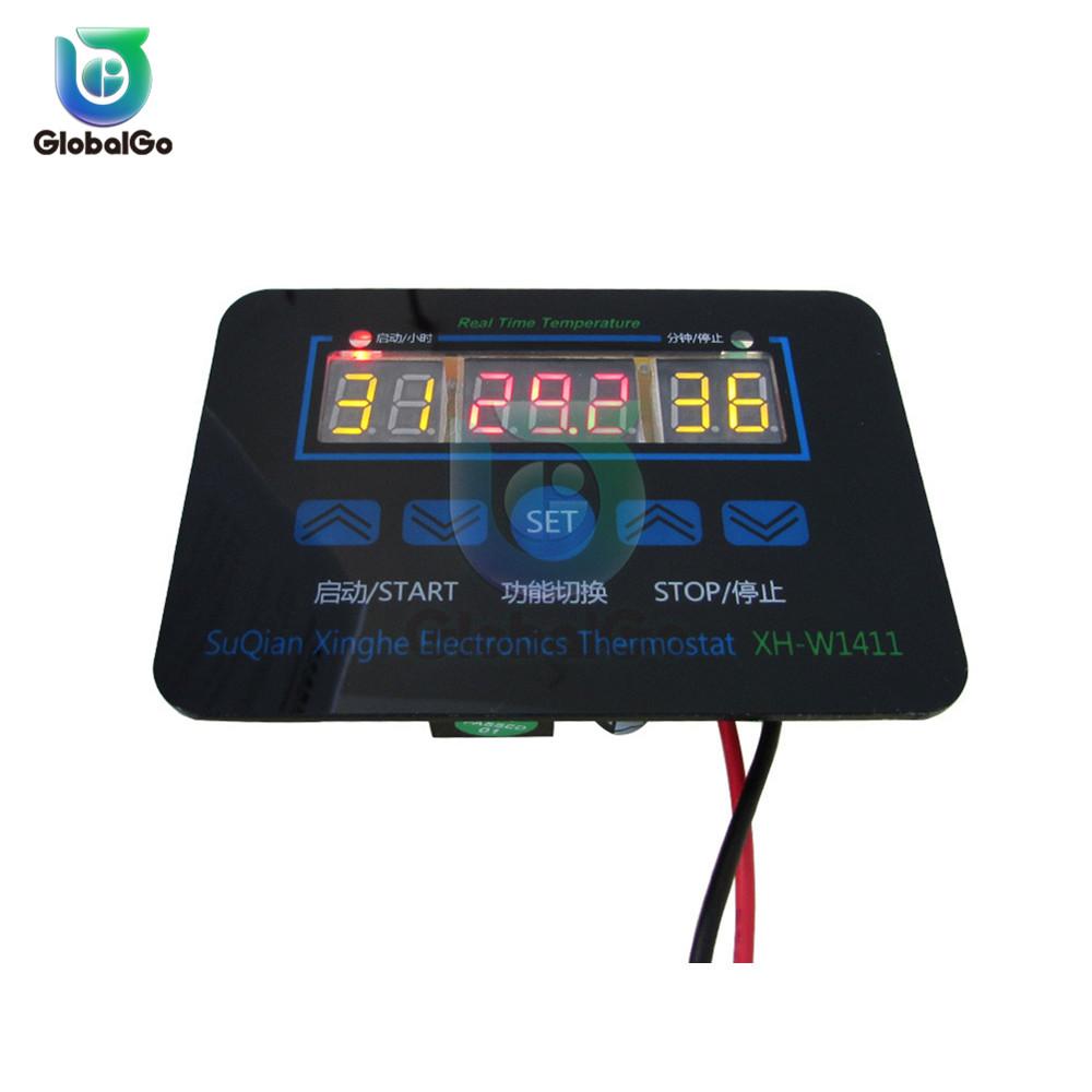 110 220V 12V Digital Temperature Controller Switch Thermostat Thermoregulator 20A Relay XH-W1411 Intelligent Temperature Sensor