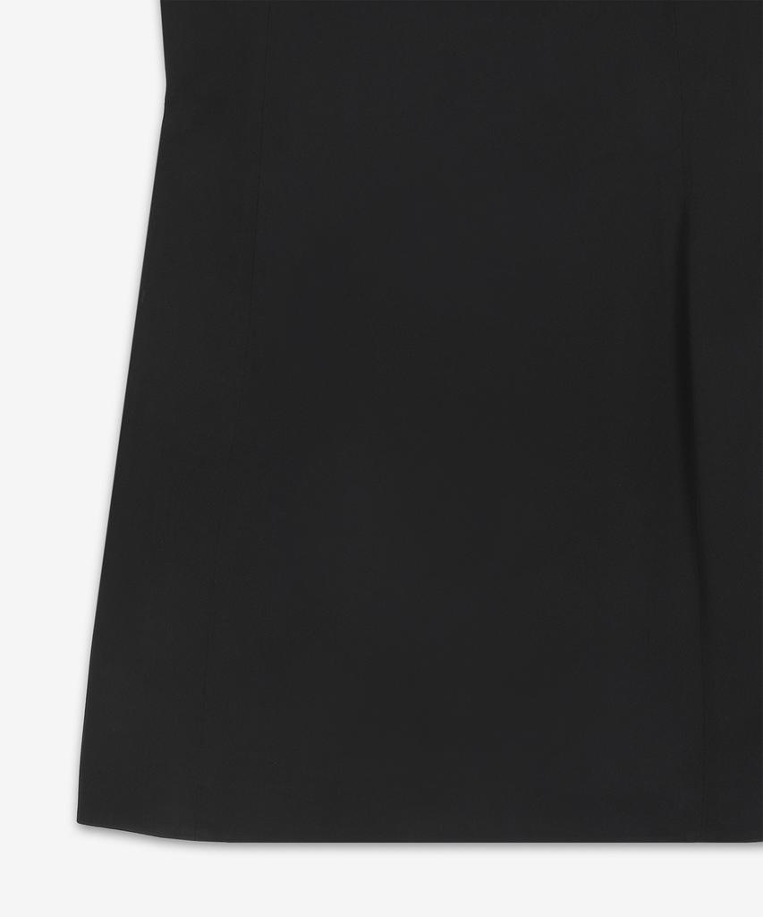SAINT LAURENT Satin Crepe Shift Dress - Black / 815612Y4K651000