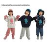 Youanbo 2026 Spring Double-Sided Knit Cartoon Hoodie - Long Sleeve, Round Neck, Loose Fit