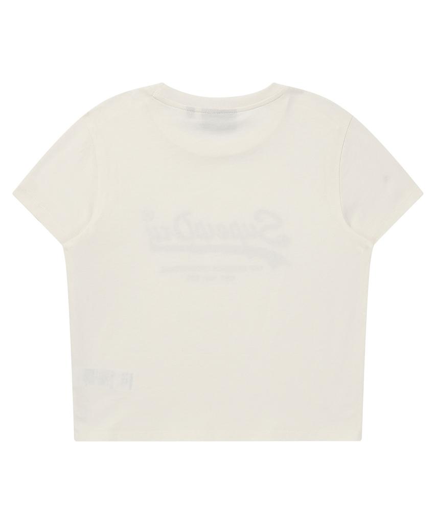 Syupeodeulai Women'S Essentials Logo T-Shirt Cream Sdfiscq01Crm