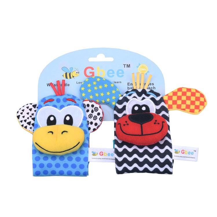 2025Gbee Lion Baby Plush Wrist Rattle & Sock Set - Infant Educational Toy