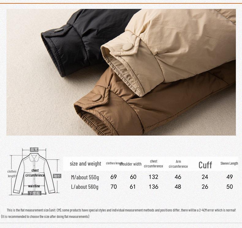 2023 Women's Artistic White Duck Down Hooded Jacket - Lightweight, Short, and Trendy Loose Fit.