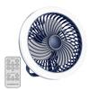 Adjustable Ceiling Fan with LED Lamp Remote Control Portable Air Cooler LED Lantern Fan  Table Top