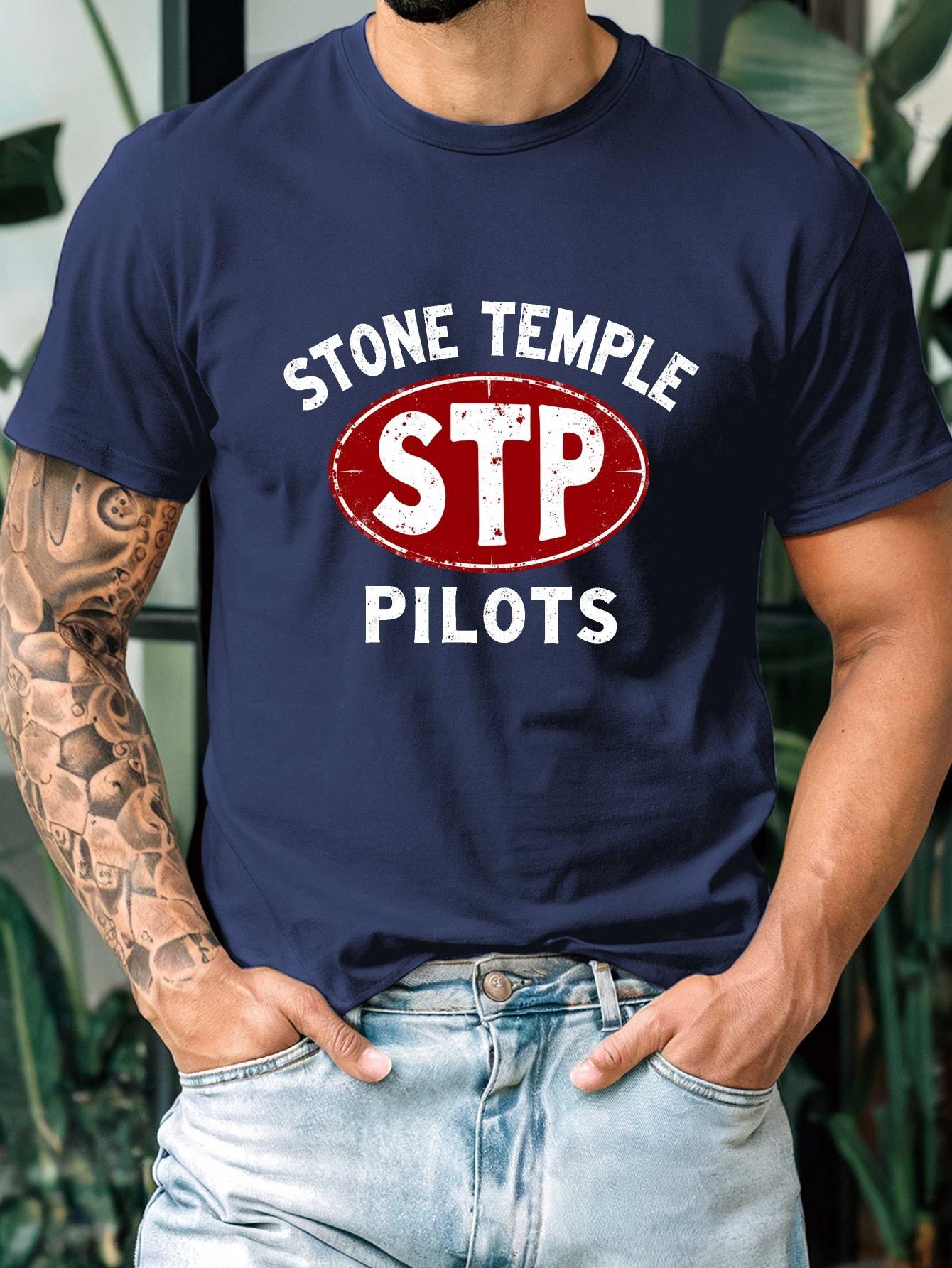 Stone Temple Pilots Graphic T-shirt - Navy Blue L