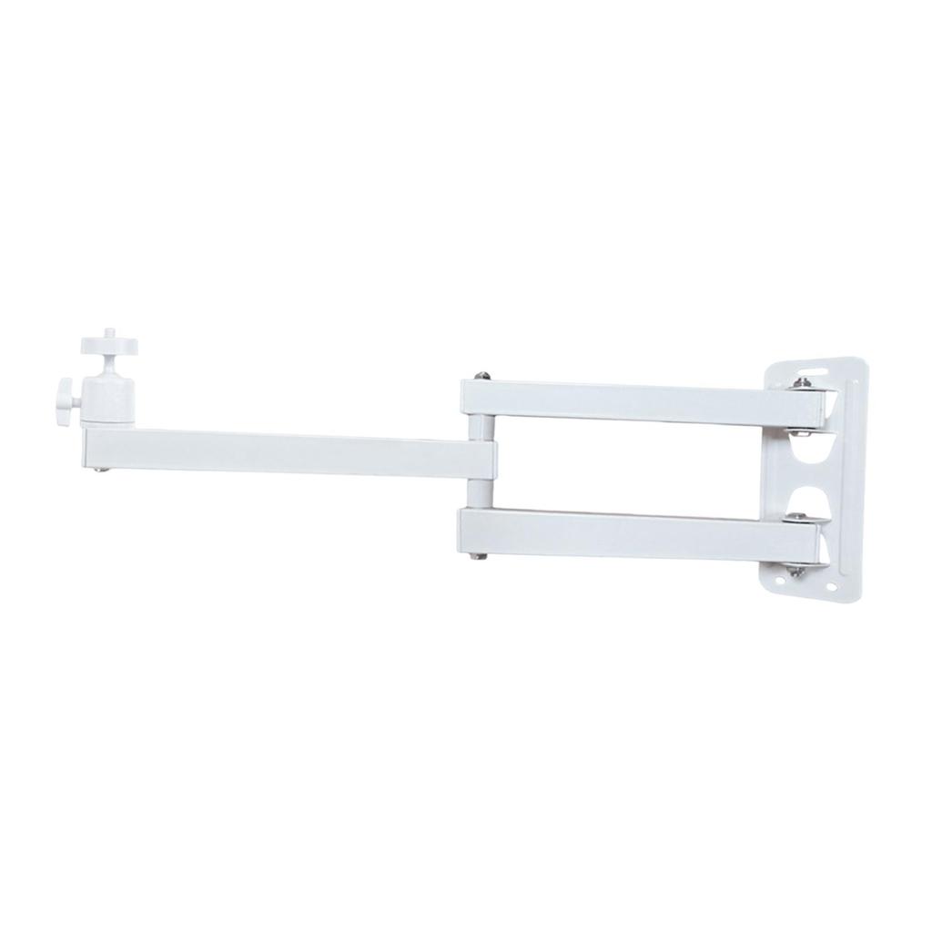 Wall Mount Bracket Stand Metal Heavy Duty Adjustable Device Holder with 1/4" Ball Head for Home