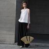 Women Pure Linen Halter Neck Sleeveless Top, French Style Round Neck A-line Summer Casual Breathable Tank