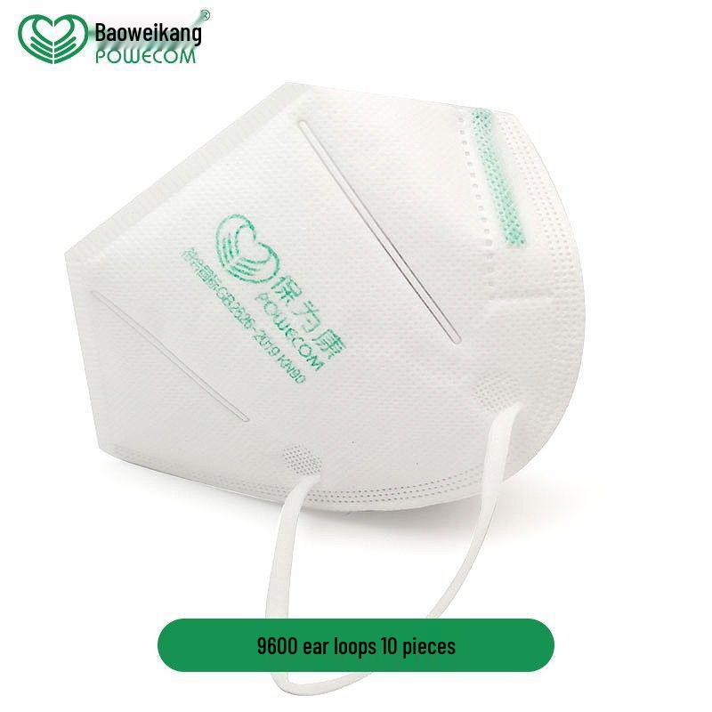 BaoWeiKang 9600/9611 KN90 Breathable Earloop/Headband Mask, Dust & Smog Proof.