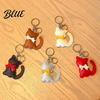Bag Hanging Keychain Pendant Imitation Leather Simulated Cat Toy Shape