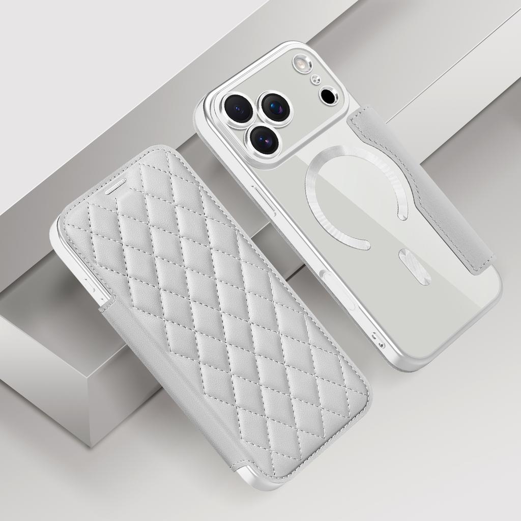 Magnetic Wallet Leather Phone Case For iPhone 17 Air 17Pro Max 15 Pro Max 16 Plus 13 12 11 Wireless Charging Flip Cover Magsafe Card Holder