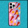 Chili Red Phone Case For iPhone 16,15,14,13,12,11,Mini,Pro,MAX Pink Matte Silicone Cover
