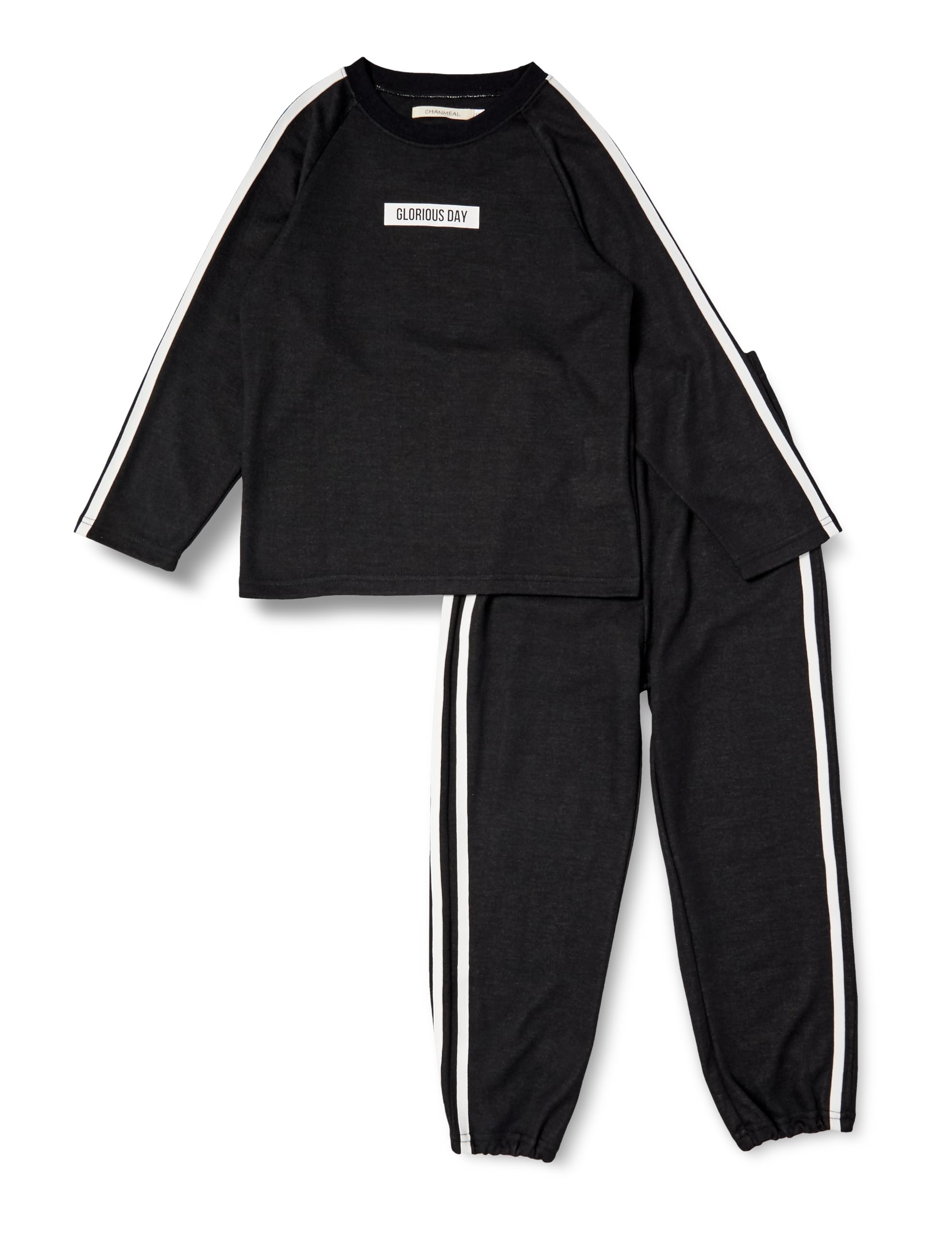 

Takihyo Kids Sporty Sweatsuit Pajama Set with Side Stripes