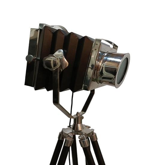 Black Floor Lamp With Tripod Camera Searchlight Modern Floor Standing Lamp Light Floor Lamp