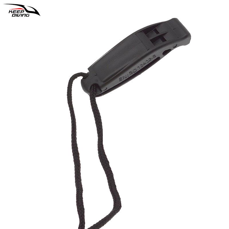 Dual-Frequency Survival Whistle with Anti-lost Lanyard for Water Sports and Emergency Use