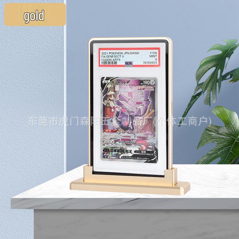 Aluminum Alloy Base for PSA/BGS Graded Card Sleeves - Compatible with CCIC Game, Star, and Pokémon Cards