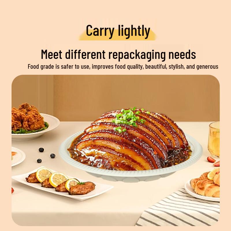Disposable Biodegradable Corn Starch Round Plates
