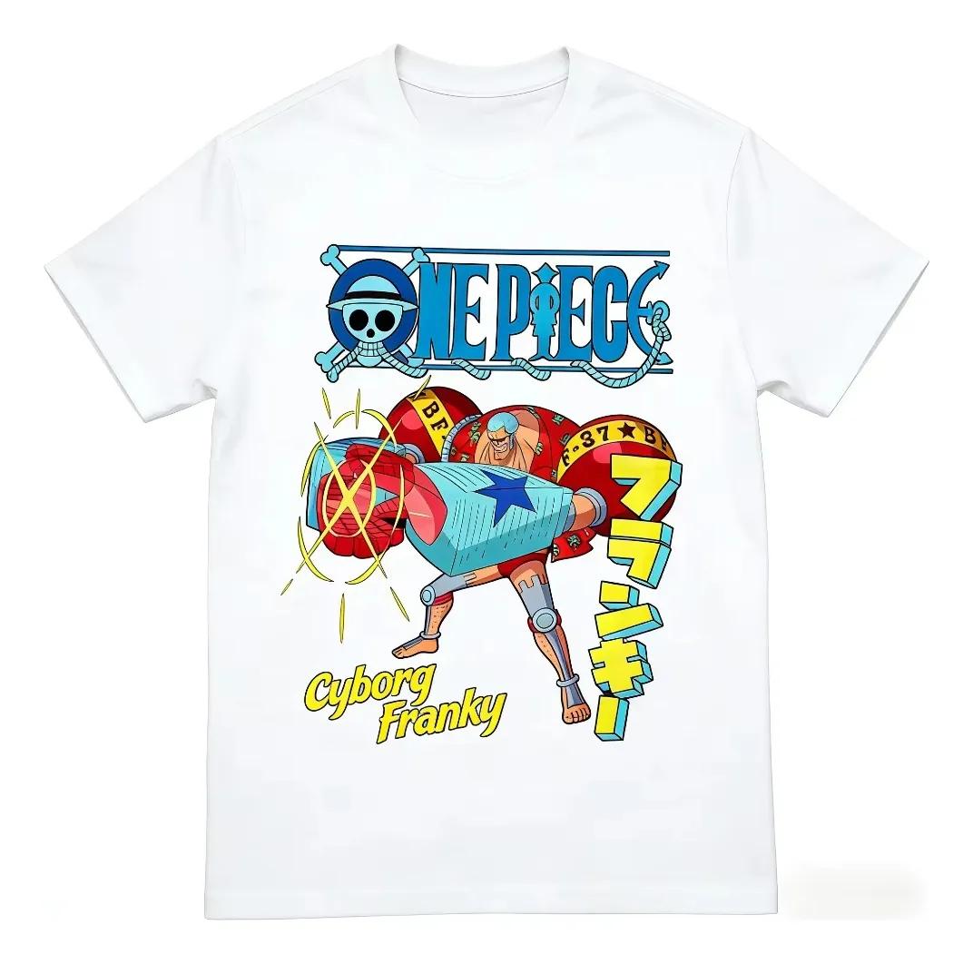 

2026 Summer One Piece Retro Cosplay Tshirt Unisexs Oversize Casual Cotton Printed Shortsleeved Unisex Childrens Sports Shirt S