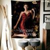 The Vampire Diaries Wall Tapestry Aesthetic Wall Hanging Printed Fabric Blanket Decorative Tapestries for Bedroom Living Room Home Decor