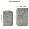 3D Non Slip Bathroom Mat Cobblestone Embossed Bath Mats Absorbent Doormat Carpet Door Floor Mats Machine Washable Quick Drying