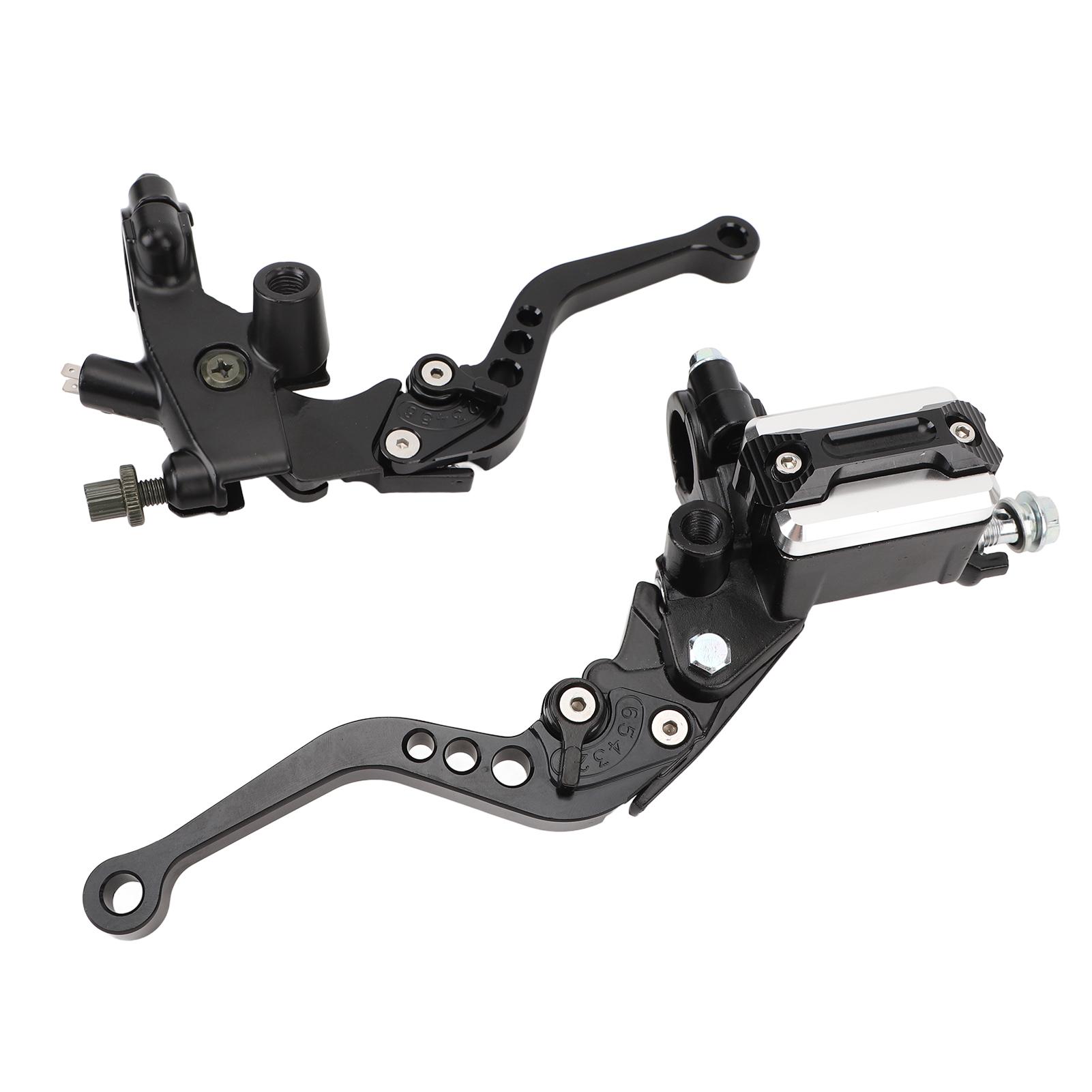 

22mm Motorcycle Brake Clutch Lever Black Universal Fit Brake Master Cylinder Clutch Lever for Scooters Street Bikes ATV