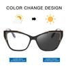 1PC Fashion Luxury Photochromic Anti-blue Light Computer Glasses Frame Flat Glasses Men Women Outdoor Polarized Eyewear