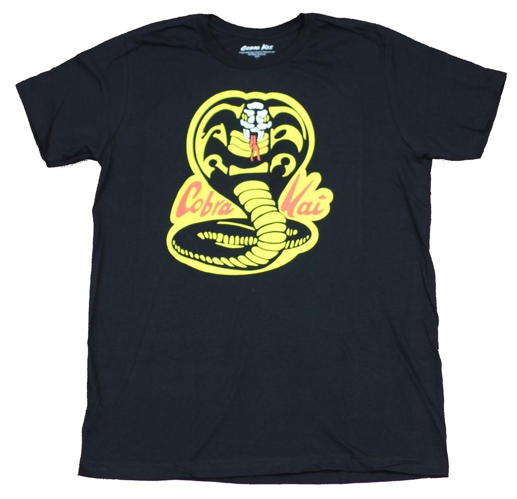 Karate Kid Adult New T-shirt Cobra Kai Classic Snake Logo Pic