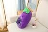 Bestmaple Animal Cap, Plush Headgear, Cute, Fluffy, Plush Animal Mask (Eggplant)