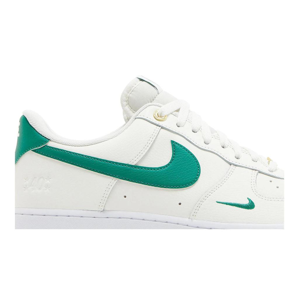Nike Air Force 1 '07 LV8 '40th Anniversary - Sail Malachite' (Unisex) Sail / Malachite / White / Metallic Gold Skate Shoes DQ7658 101