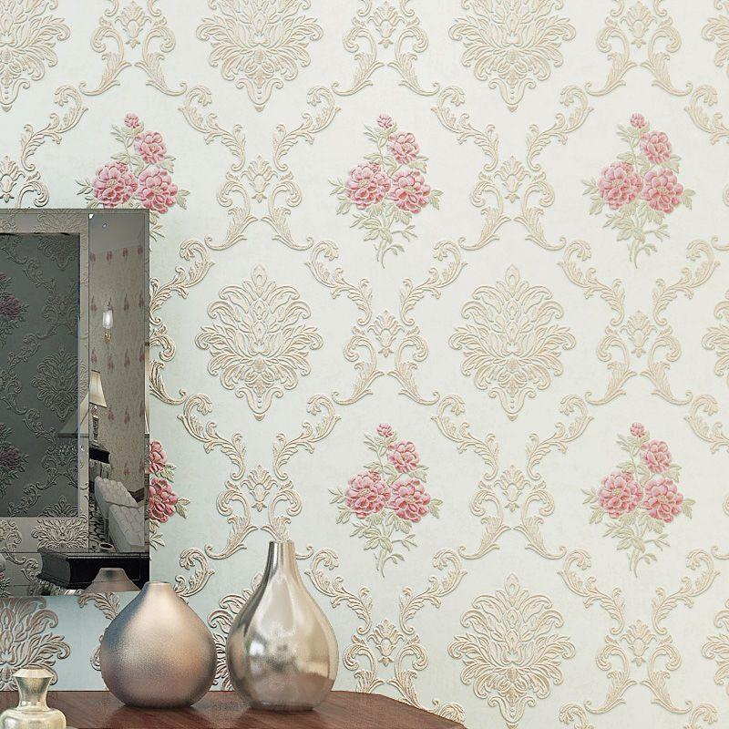 Eco-Friendly Mold-Proof Non-Woven 3D Wall Stickers: Thick, Self-Adhesive, Moisture-Resistant European-Style Wallpaper for Bedrooms and Living Rooms.