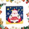 Blank Note Cards 10Pcs Merry Christmas Greeting Set, Folding Cartoon Cards, Festive Blessing for Holiday Gift Set