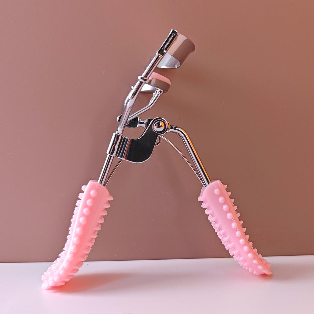 Portable Long-Lasting Wide-Angle Stainless Steel Sunflower Eyelash Curler for Children