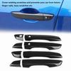 4Pcs Carbon   Car Side Door Handle Frame Cover Trim for     10th 16-17