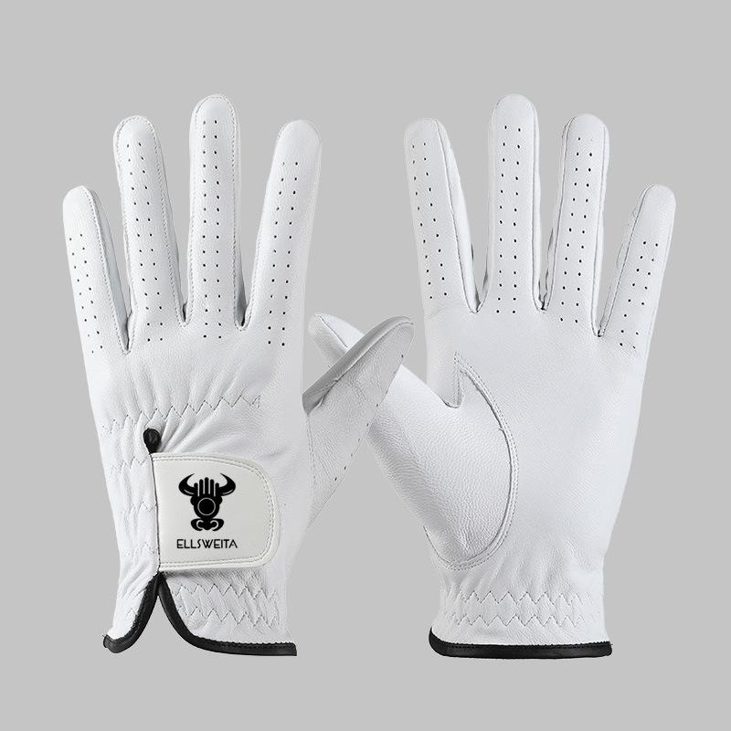 Outdoor Golf Gloves Imported Lambskin Anti Slip Wear Resistant Breathable Men's Left Hand Single Leather Sports Gloves