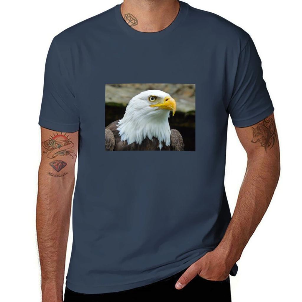 American Bald Eagle Tshirt Relaxed Fit Casual Short Sleeve Top Tshirt