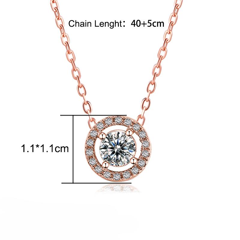 ZHOUYANG Pendants Necklace For Women Cubic Zirconia Rose Gold Neck Choker Chains Female Jewelry Gifts N317