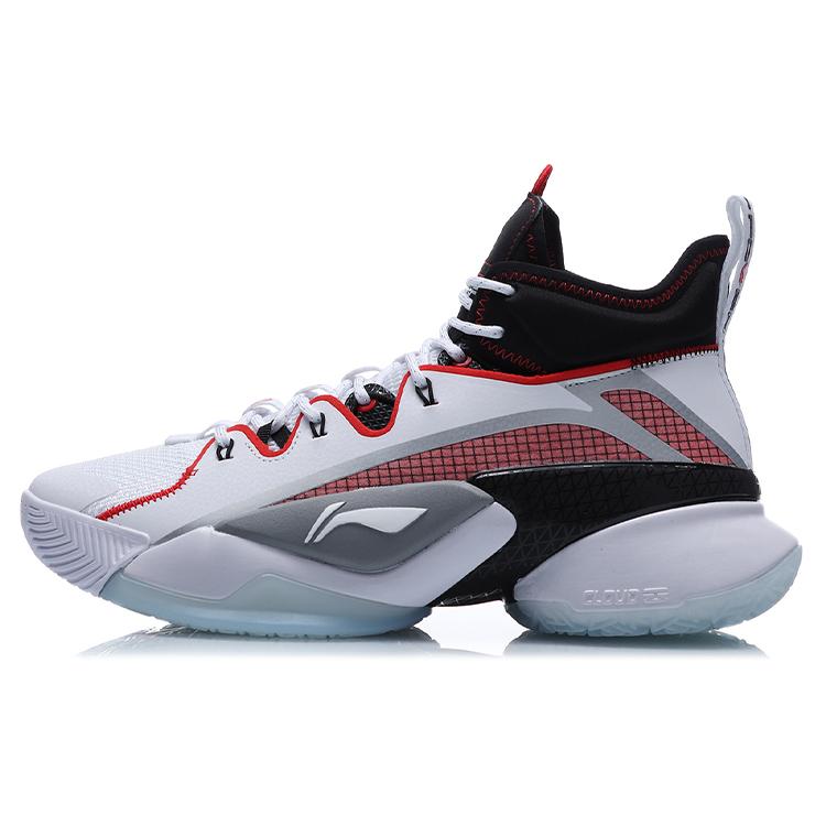 New LiNing Power 7 Premium Cushioning, Slip Resistant, Abrasion Resistant Support High Top Basketball Shoes Men's White ABAQ071-1