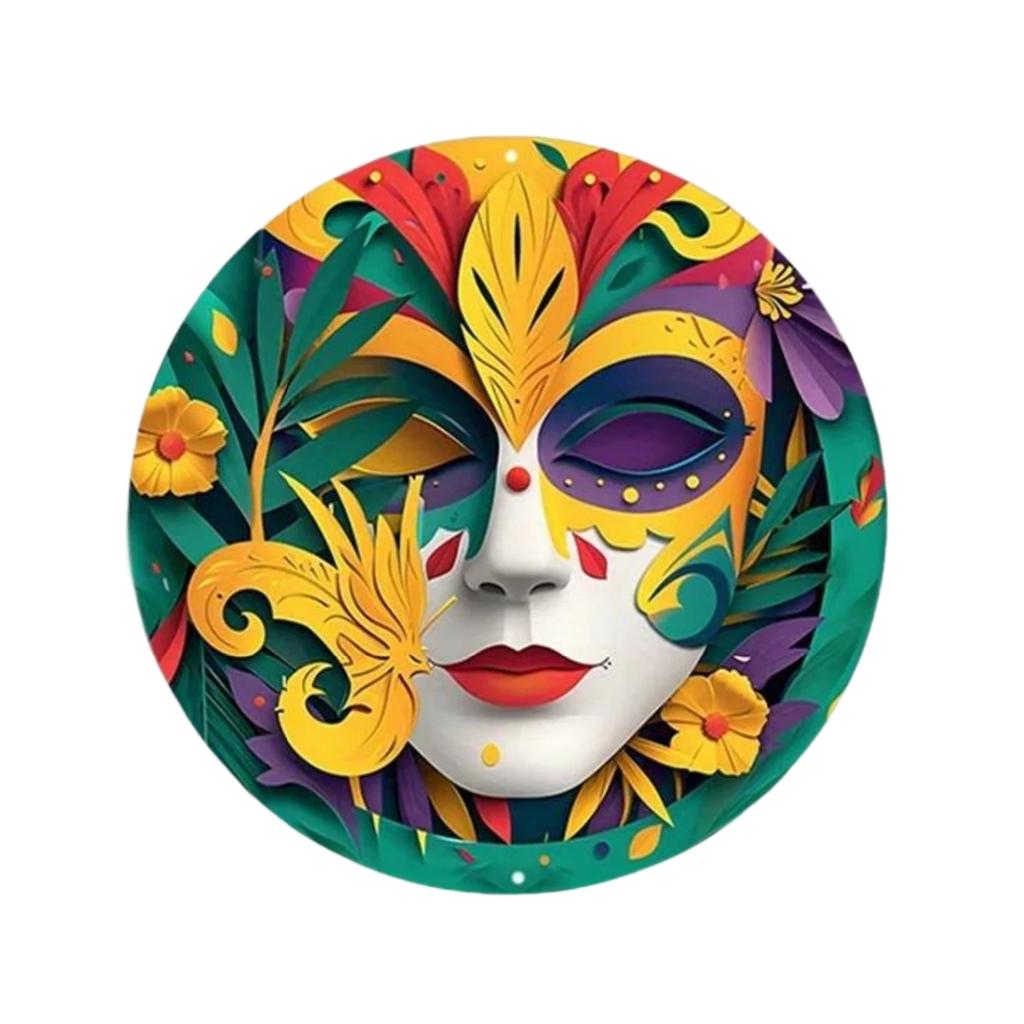 High Definition Metal Tin Sign Set Bohemian Sun Moon Goddess Round Wall Art Decor for Spiritual Home
