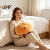 Warm Home Decor Accents Cute Dumpling Plush Pillow Funny Bun Stuffed Animal Toy Soft PP Cotton Fluffy Filling Filled Decorative Food Cushion