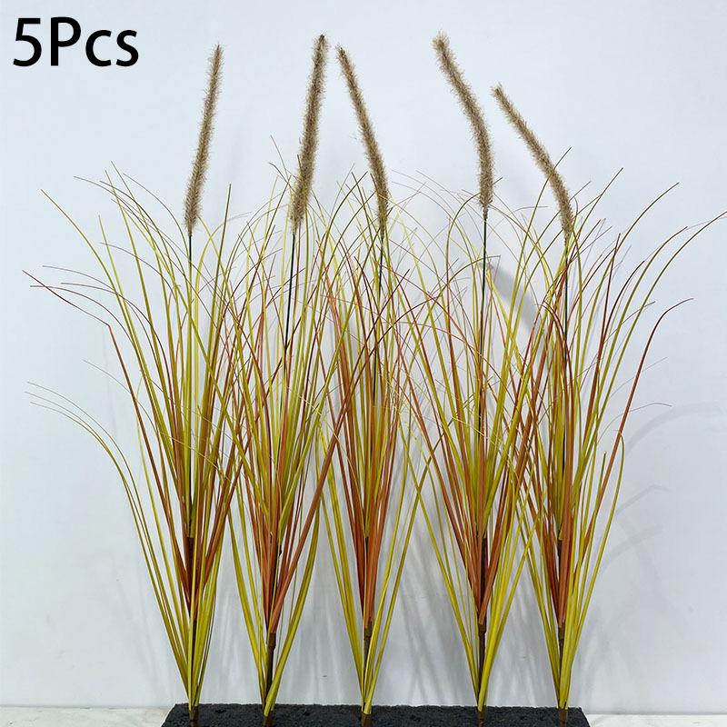 

5 шт. Лисохвост 60 см Искусственные растения Декор для улицы и дома Пучок травы Реалистичные цветочные композиции Искусственные растения 60cm