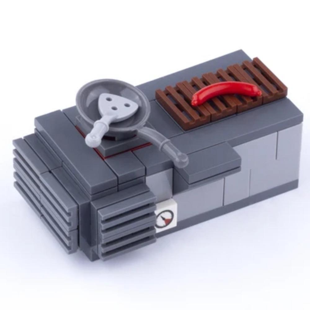 MOC City Scene Building Block Furniture TV Refrigerator Washing Machine Game Console Bed Sofa Vacuum Cleaner Mini Toy Brick K028
